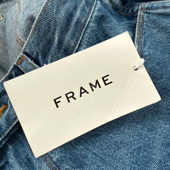 Frame Ilona Hamer High Rise Straight Jeans SZ 30 NWT Luna Wash *Flaws Cotton - Picture 7 of 16